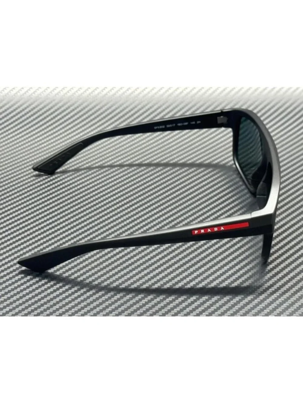 New PRADA LINEA ROSSA Men Matte Black Sunglasses 59-17-145